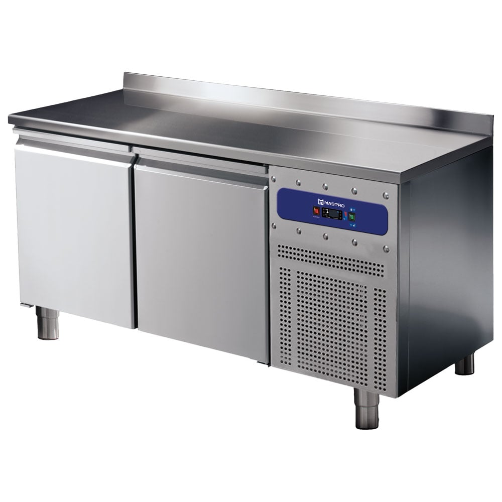 Freezer counter 600 mm 2 doors 430x325 mm with upstand, -10°/-20°C