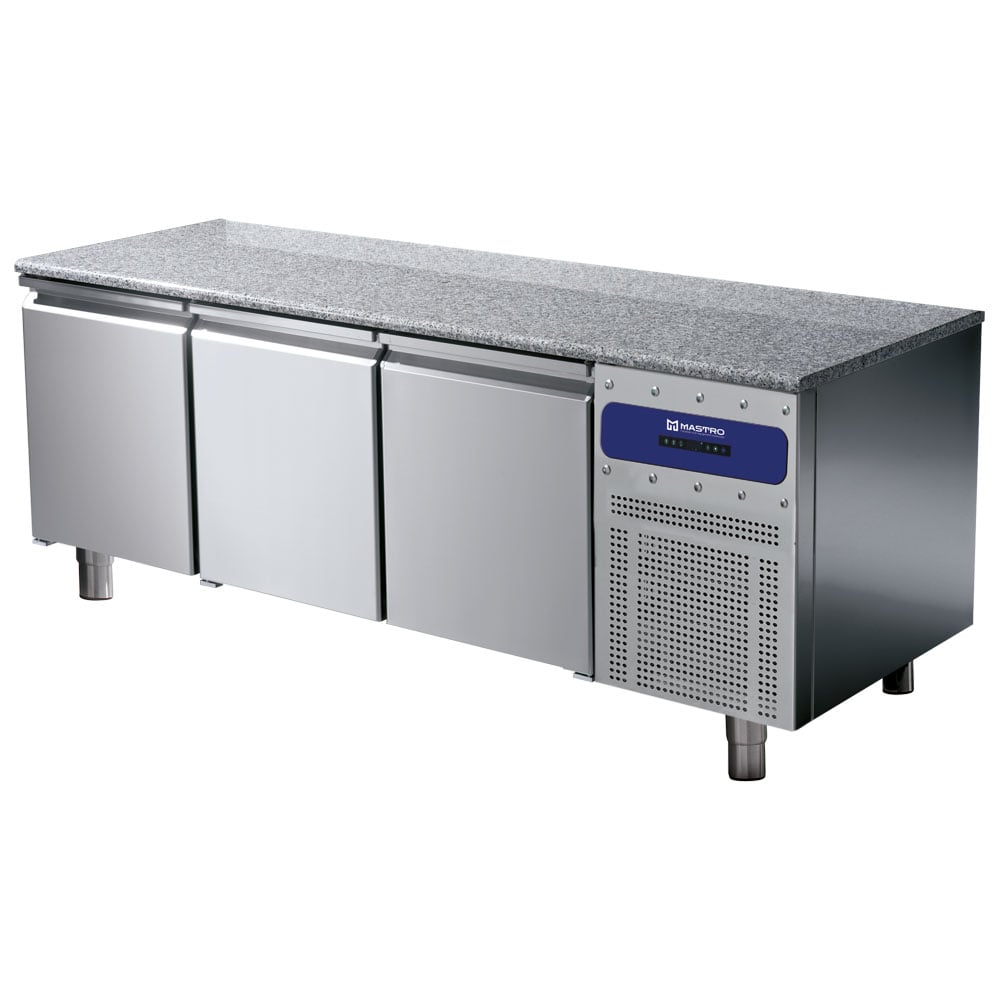 Refrigerated pastry counter 3 doors 600x400 mm, granite top, -2°/+8°C