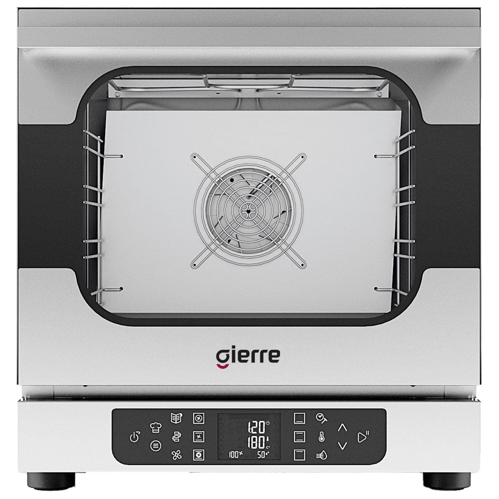 Electric convection oven with humidity, digital control, 4x 432x342 mm