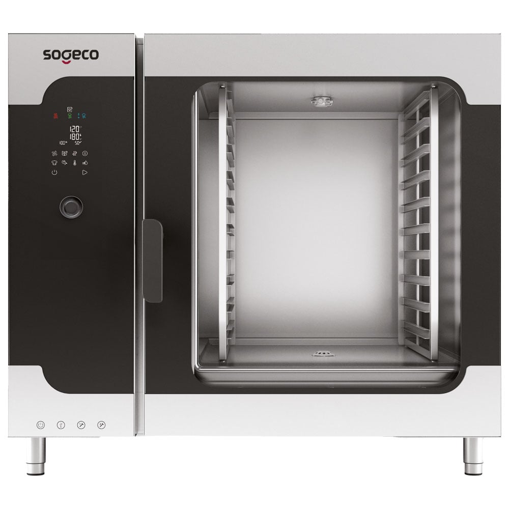 Electric combi steamer with direct injection and digital controller, 10x GN 2/1
