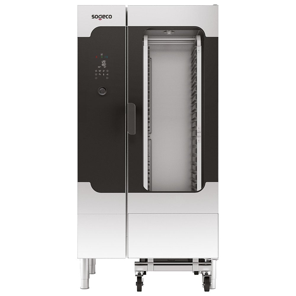 Electric combi steamer with direct injection and digital controller, 20x GN 1/1