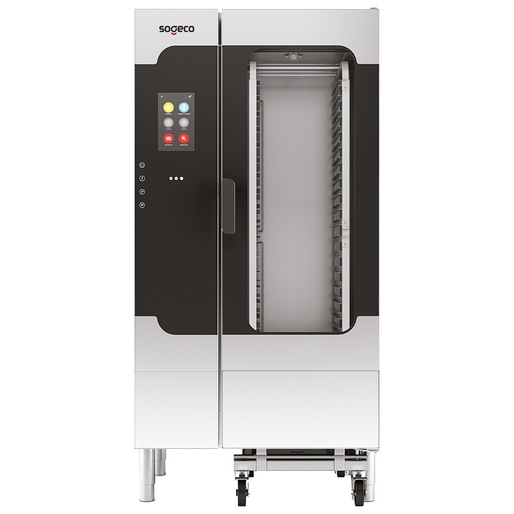 Electric combi steamer with direct injection and automatic cleaning, 20x GN 1/1 - TOUCH SCREEN