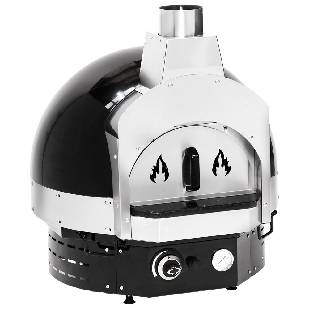 Gas pizza oven for 2 pizzas ø 300 mm, coloured black - LPG