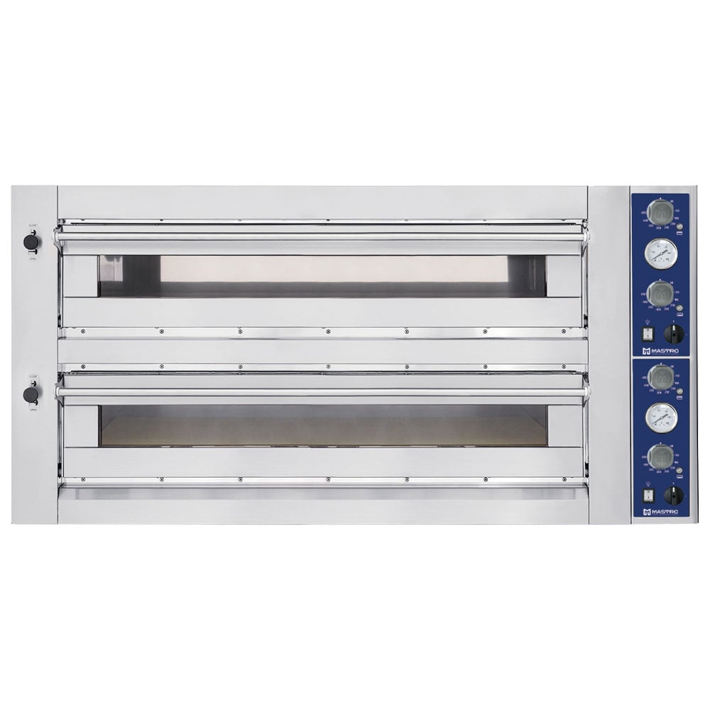 Electric pizza oven for 6+6 pizzas ø 35 cm, mechanical control