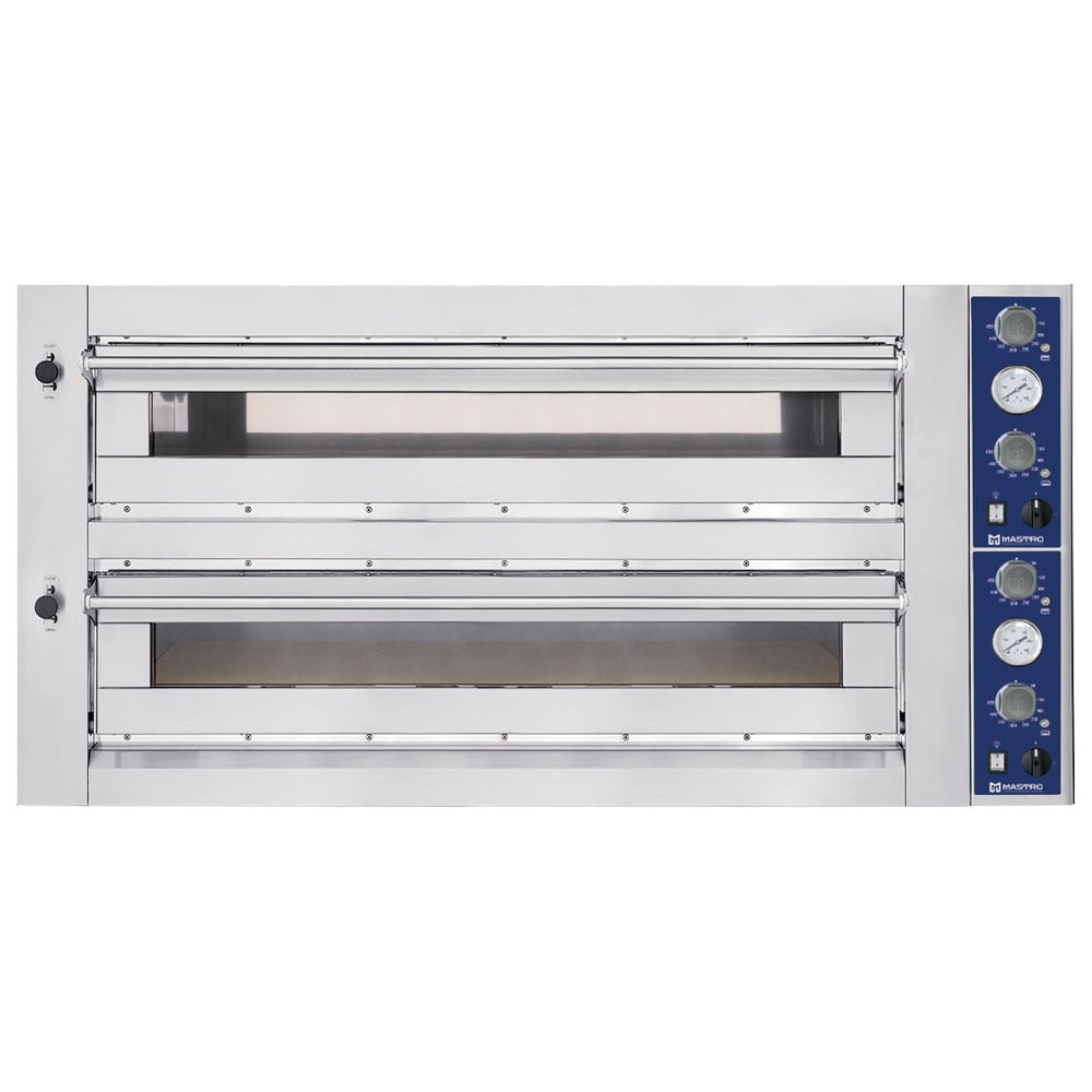 Electric pizza oven for 9+9 pizzas ø 35 cm, mechanical control