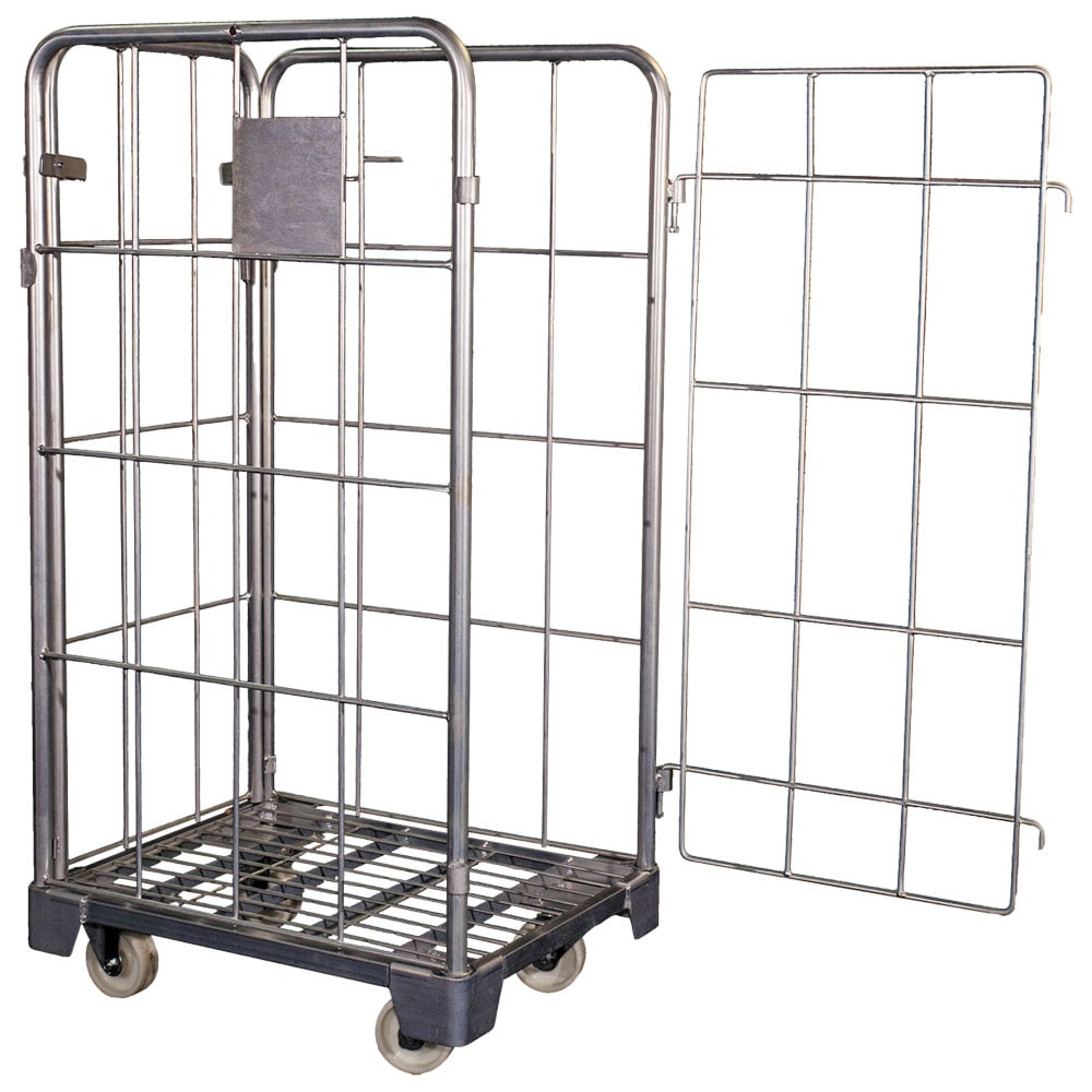 Cage trolley 580x800x1500 mm with 1 door