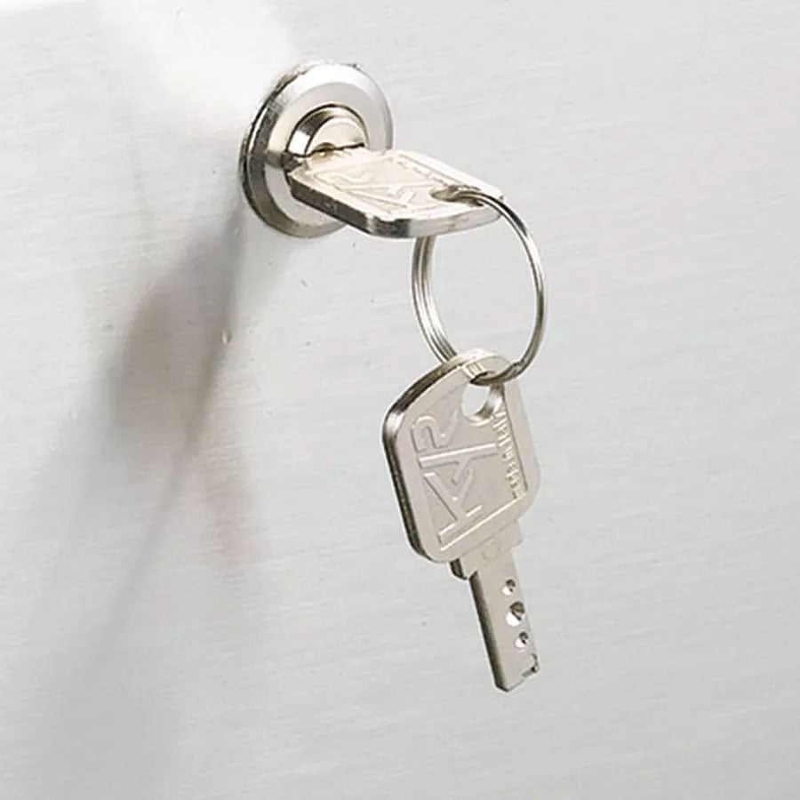 Lock for work / sink unit on cupboards with sliding doors (specify by ordering)