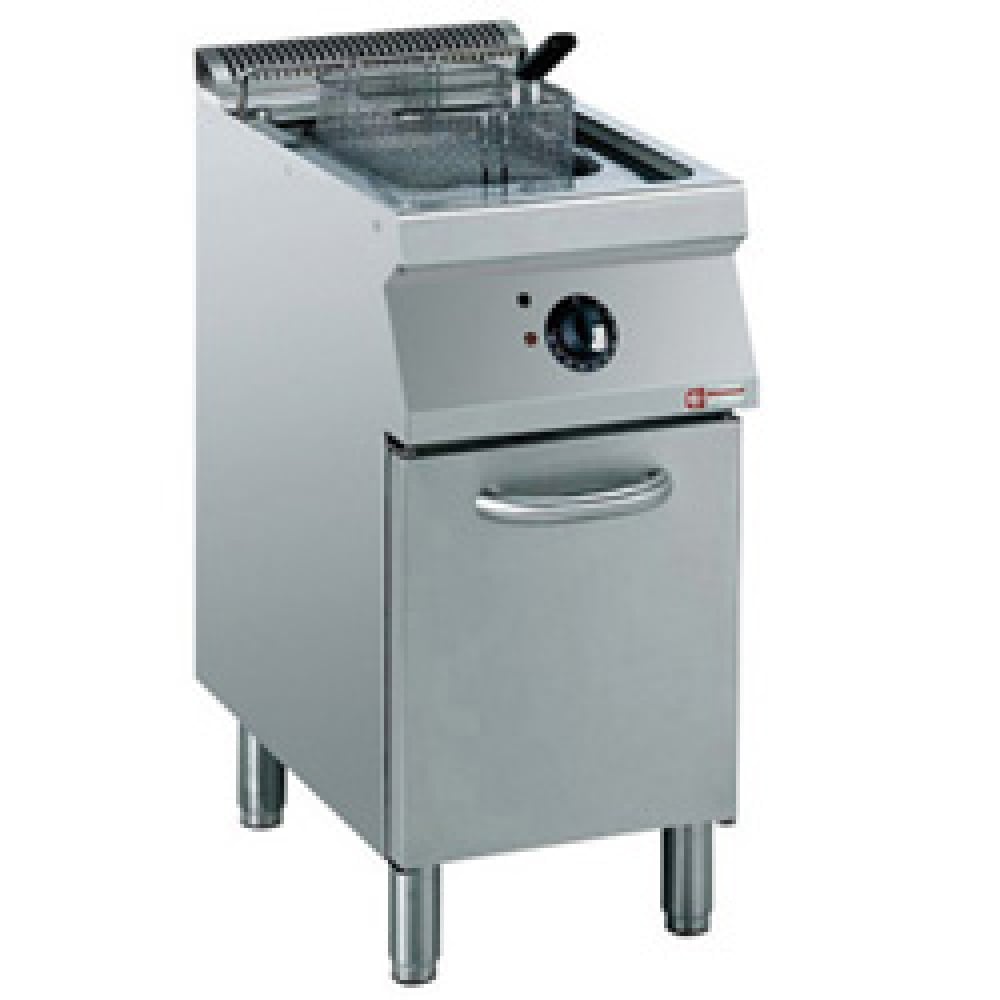 Electric fryer basin in "Y" 15 liters, external elements on cupboard