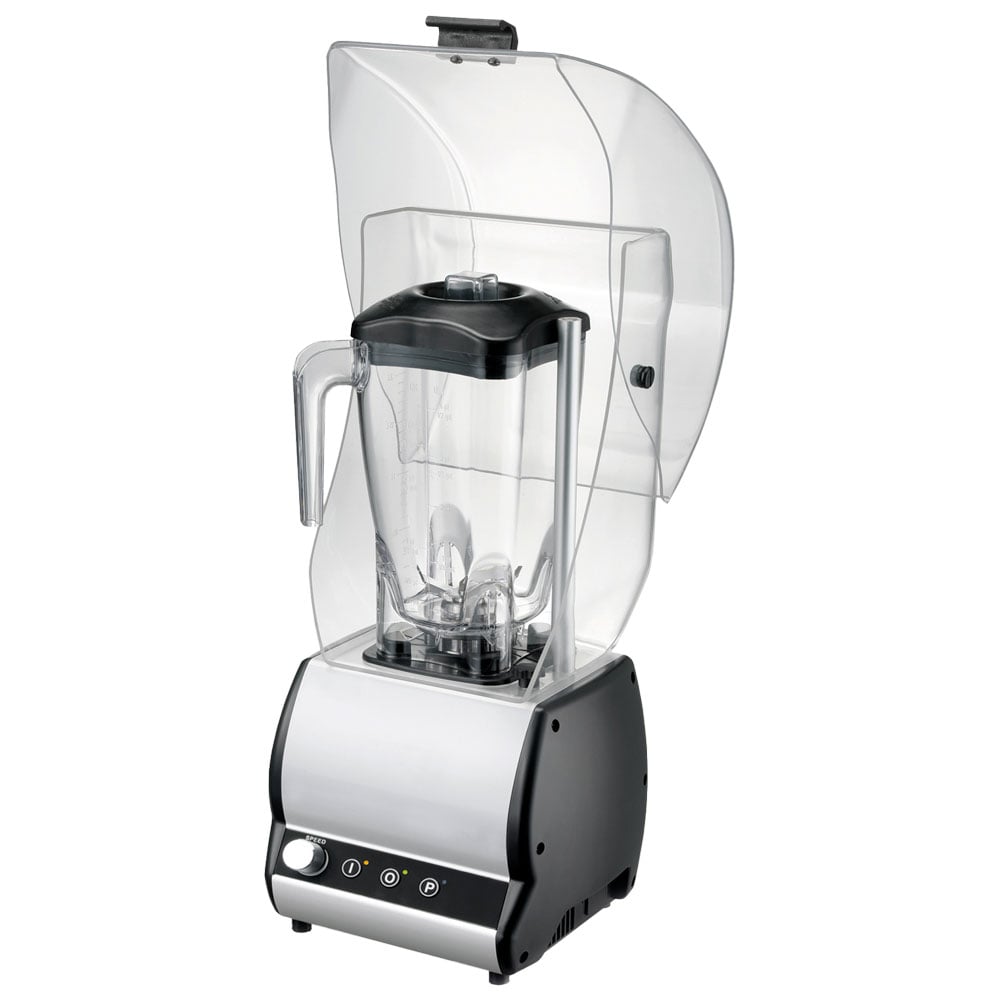Drink blender with 1 cup 2 litres, variable speed and sound reduction hood
