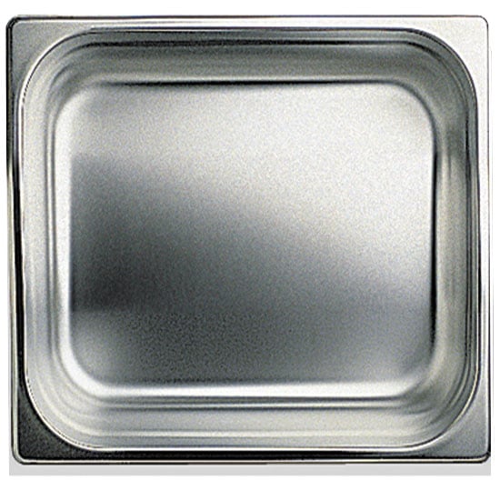 GN container in stainless steel, GN 2/3 h=100 mm