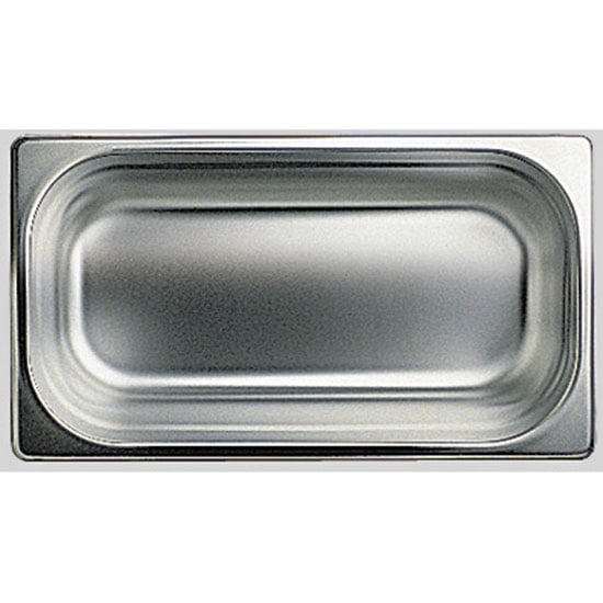 GN container in stainless steel, GN 1/3 h=40 mm