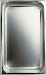 GN container in stainless steel, GN 1/9 h=65 mm