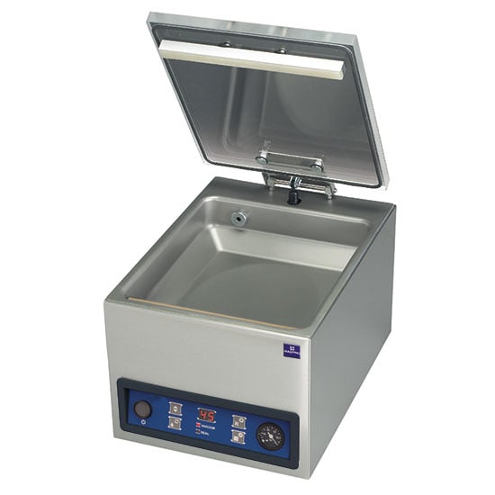 vacuum machine, tabletop, sealing bar 280 mm, cycle 25-60 seconds