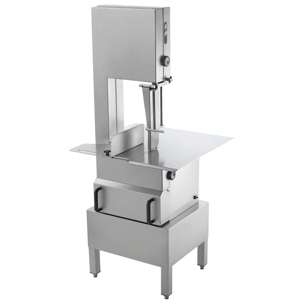 Fierăstrău industrial pentru oase și carne congelată pe suport din inox | Bandă 2400 mm | 1.5 kW | 400V