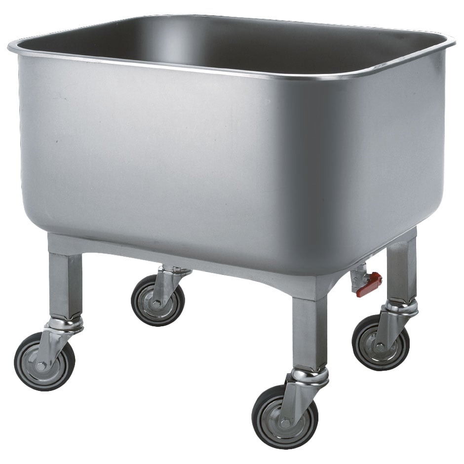 washing trolley with drain tap, 200 litres