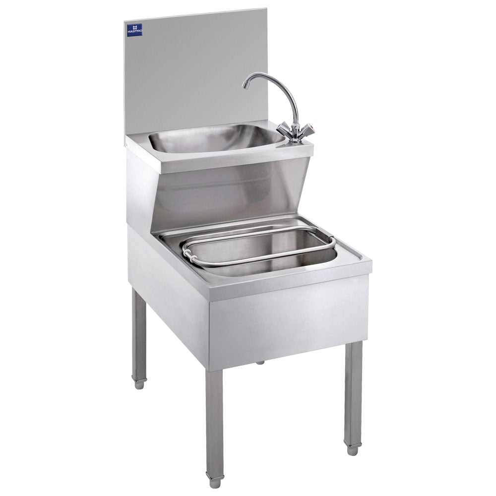 hand washing unit with draining system combination, 500x700 mm