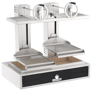 Grătar pe cărbuni Virtus GMB100 – grilă ridicabilă 1x 890x630 mm