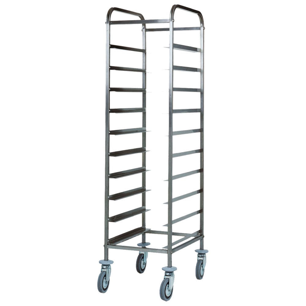 Trolley for GN trays, 10x GN 1/1, h=120 mm