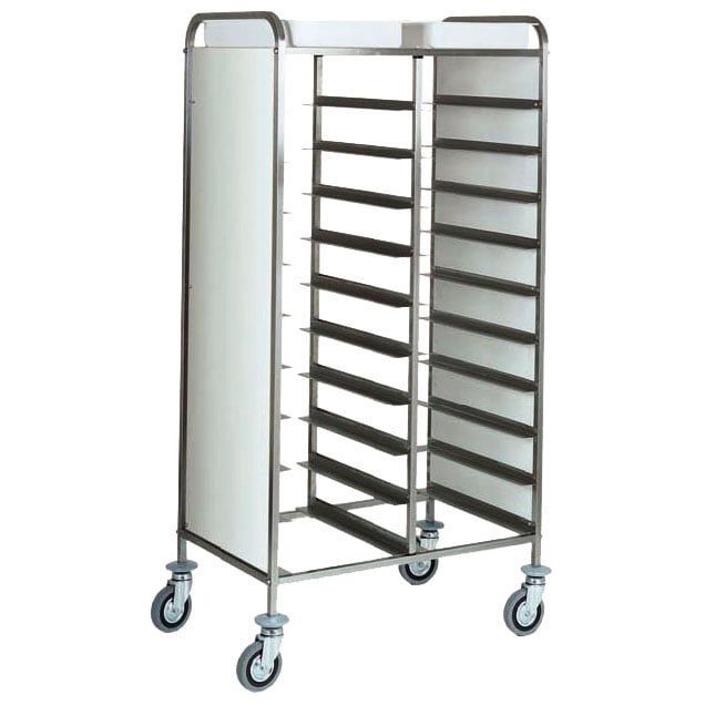 Trolley for GN trays with side panels, 20x GN 1/1, h=120 mm