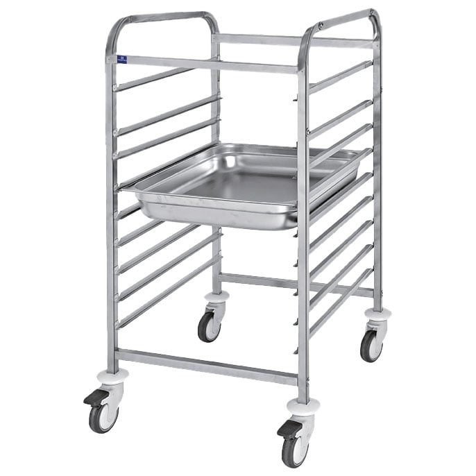 Trolley for GN containers, 9x GN 1/1 h=65 mm