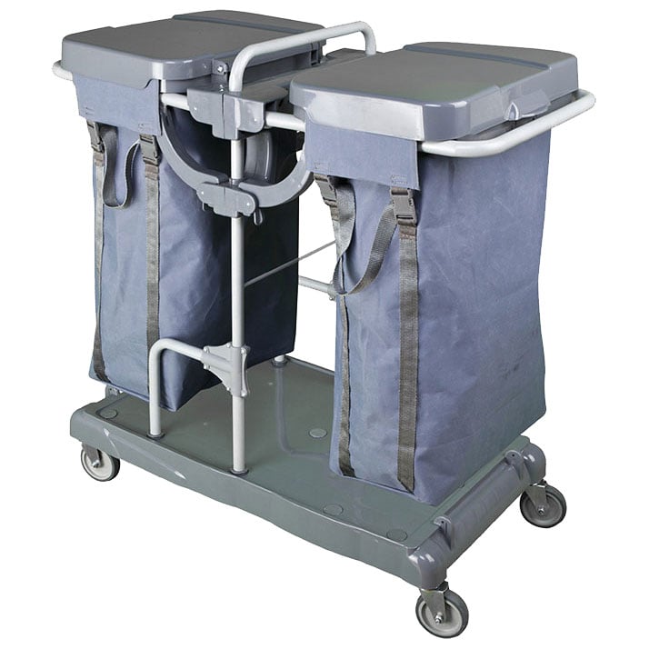 Laundry bag trolley, double