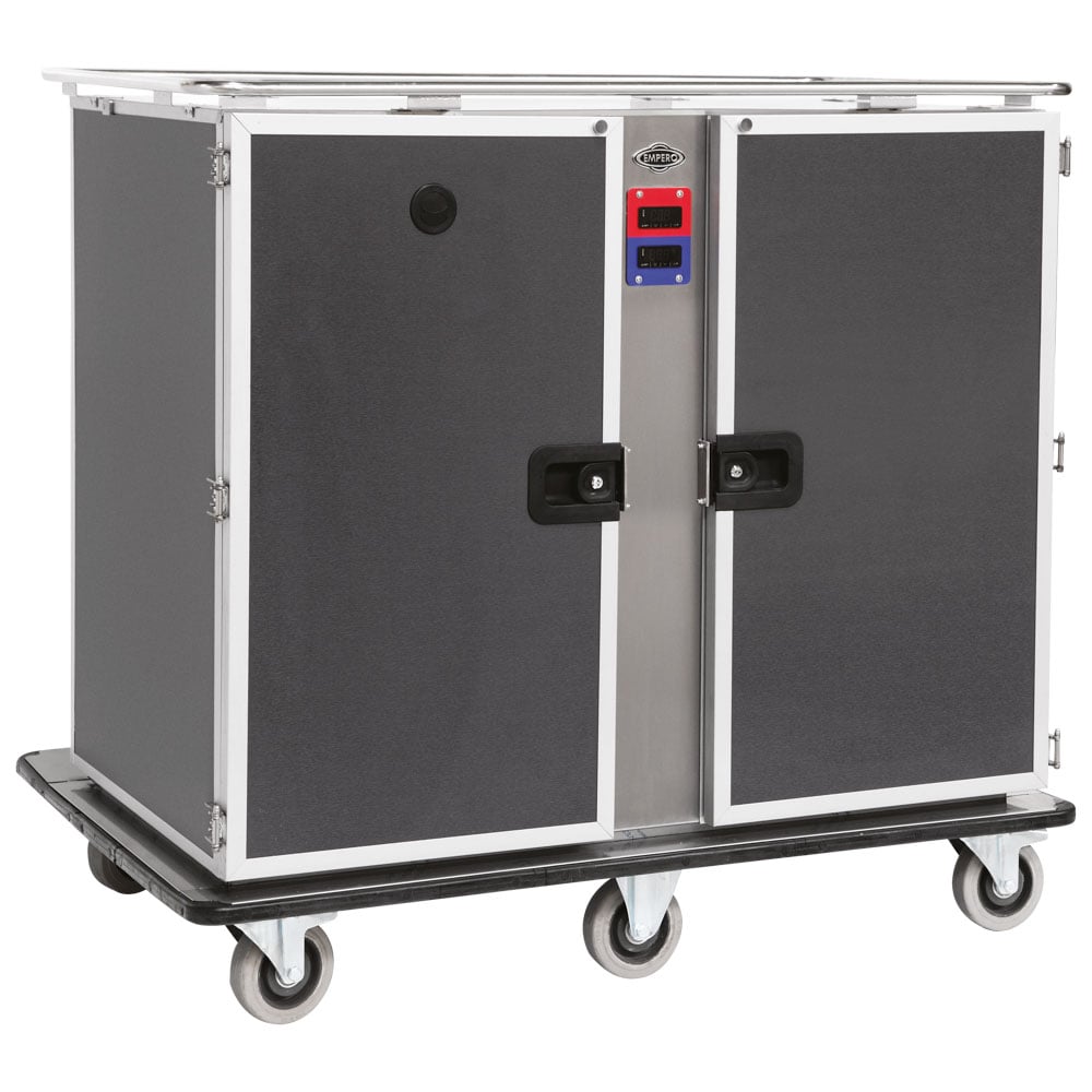 Hot and cold banquett trolley for 12+12x GN 1/1 max. h= 65 mm, +65°/+75°C | +4°/+10°C