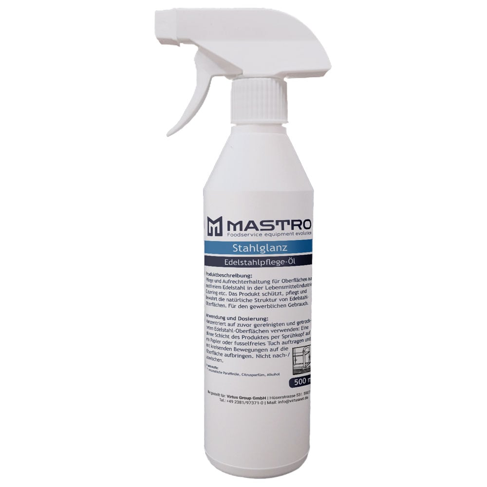 Stainless steel care 500 ml spray bottles
