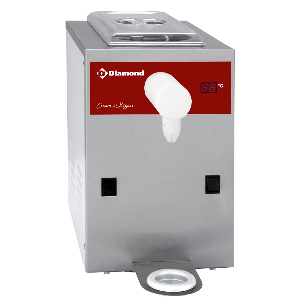 Refrigerated cream whipper in stainless steel, tank 2 L (100 L/h) – Model expus