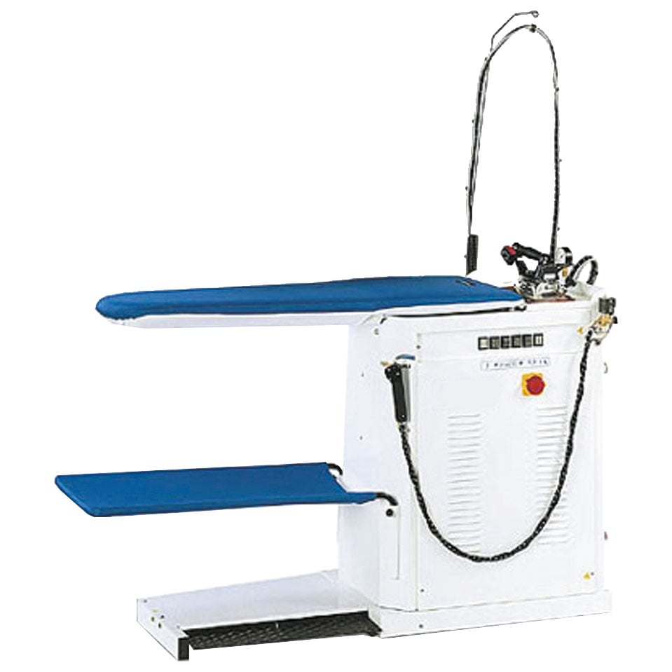Finishing table with vacuum, blower, steam generator and iron, without boiler