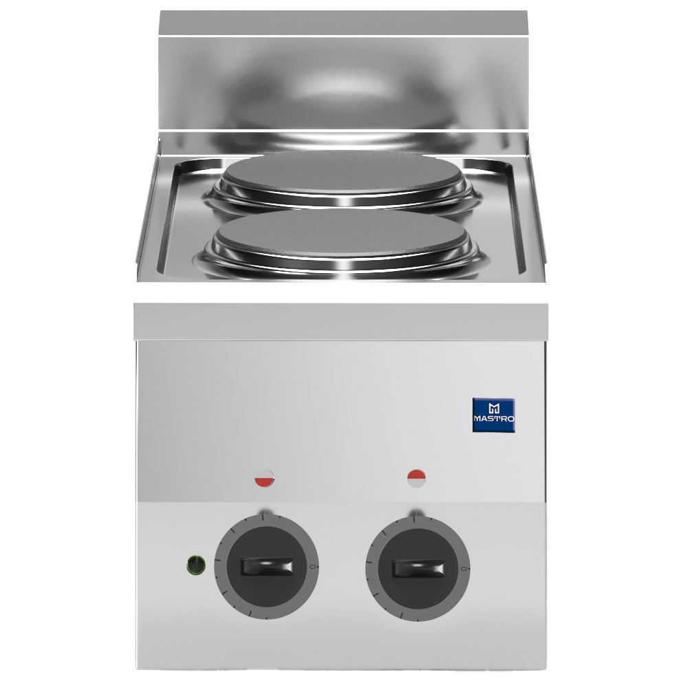 Electric hob, 2 plates