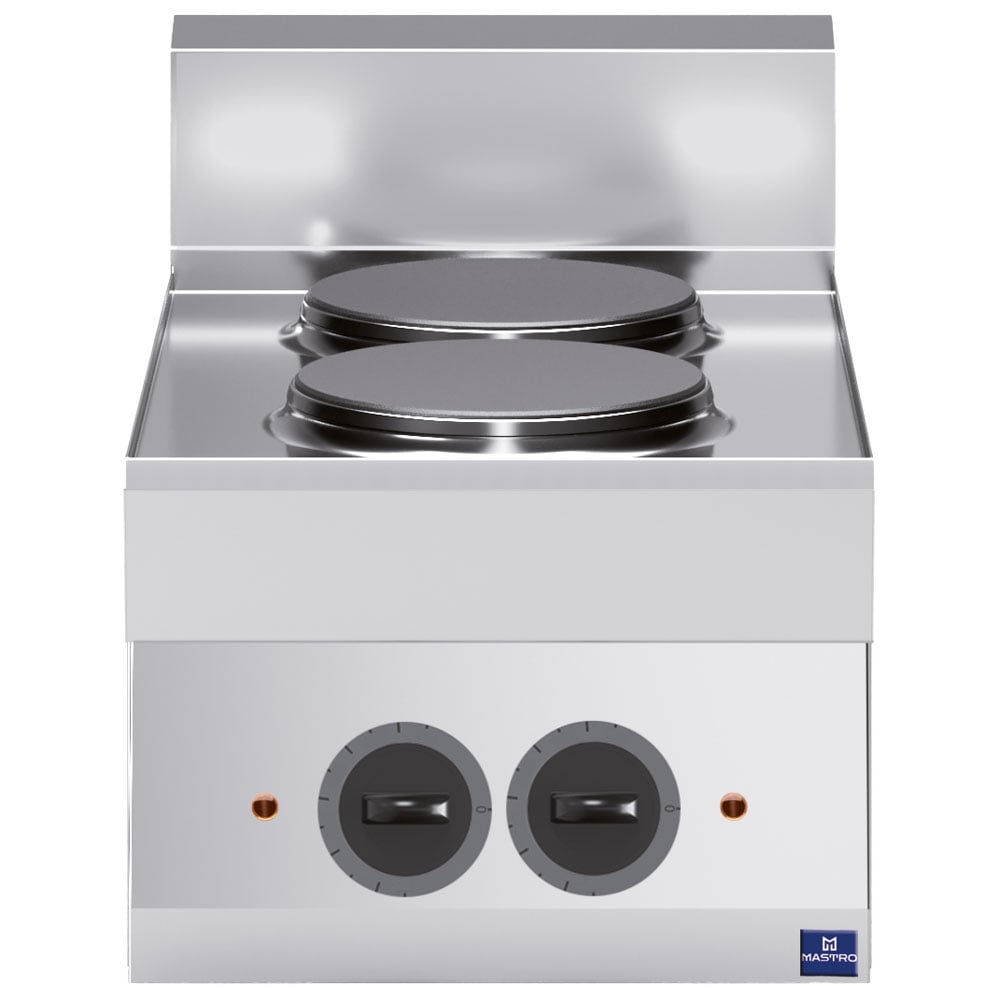 Electric hob, 2 plates