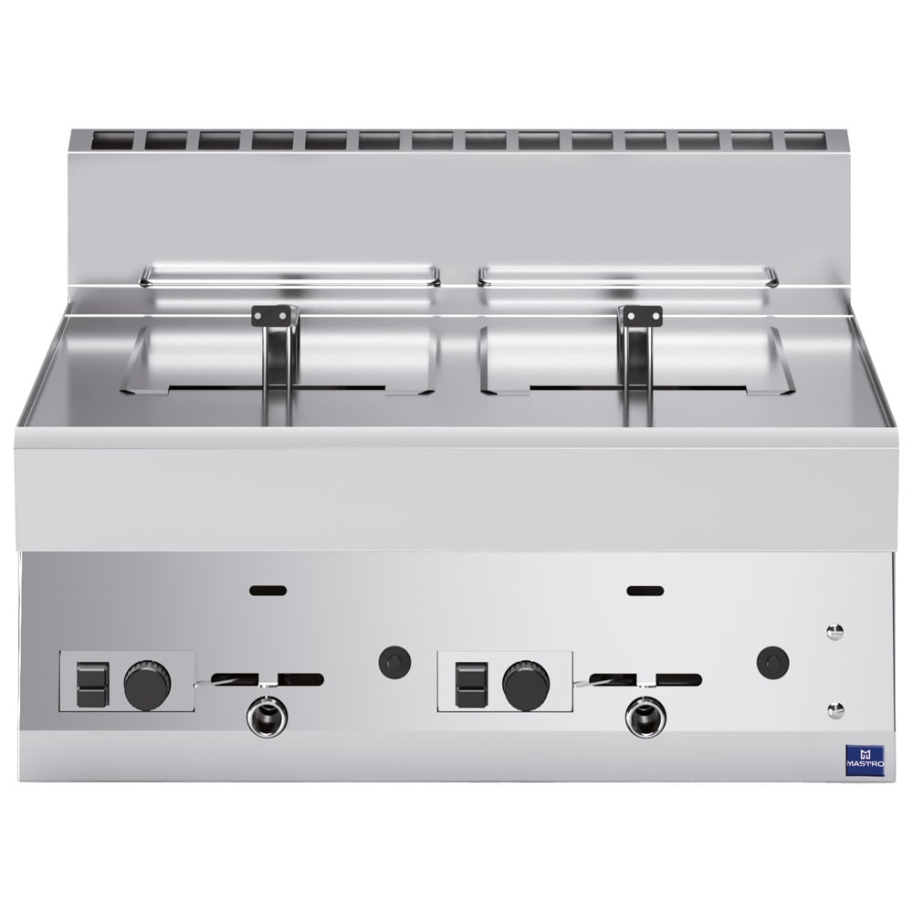 Friteuză pe gaz de banc Virtus MS657FRGT – 8+8 litri
