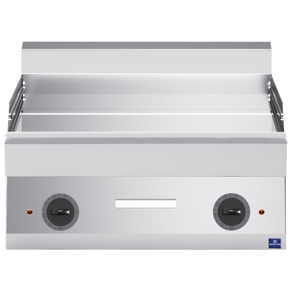 Electric griddle, tabletop, smooth chromed plate