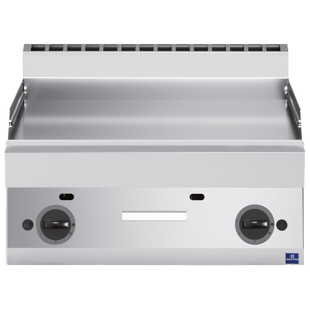 Gas griddle, tabletop, smooth plate
