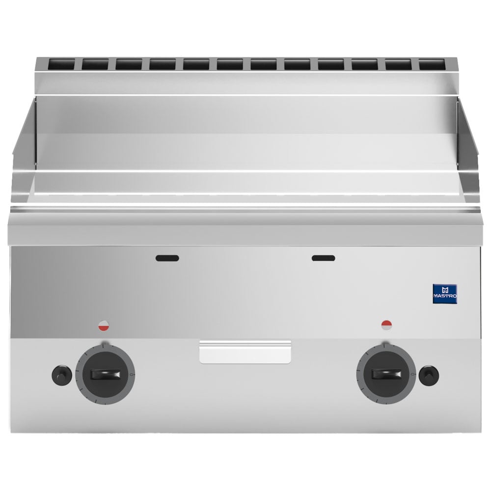 Gas griddle, tabletop, smooth plate