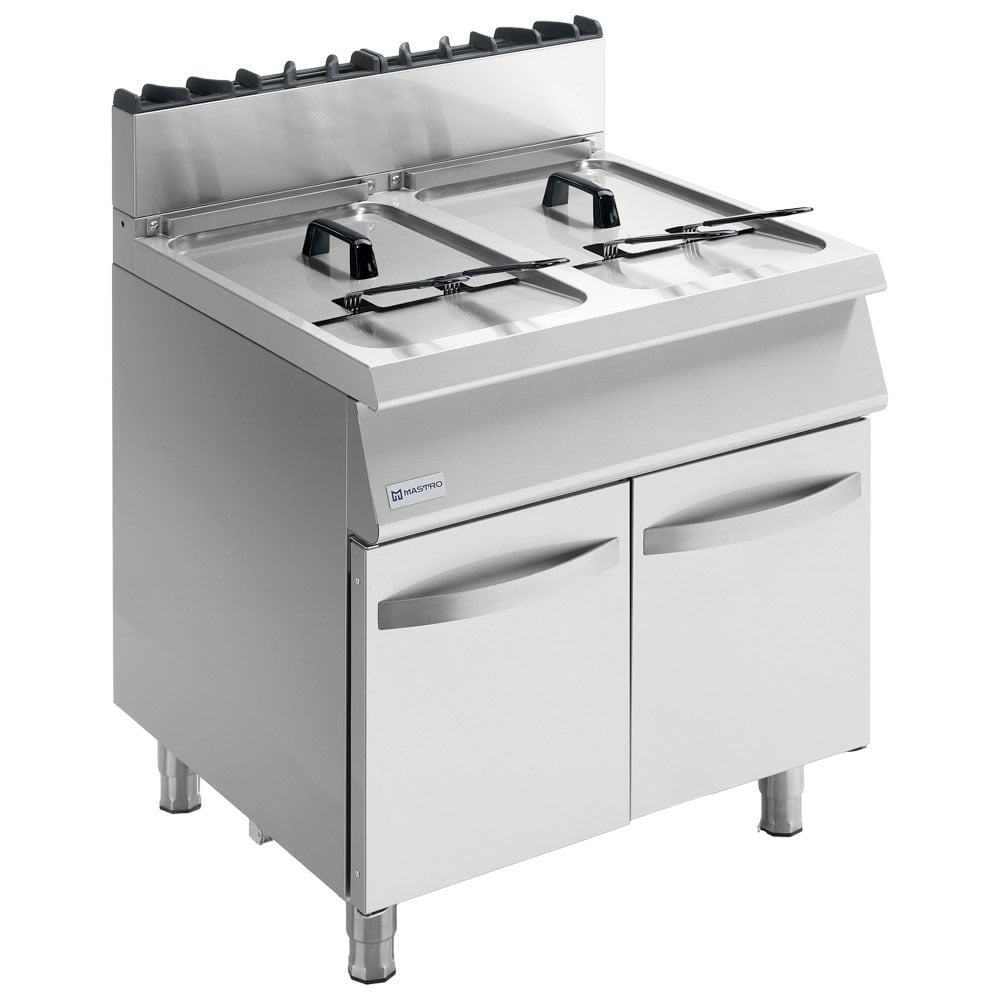 Friteuză pe gaz Virtus MS78FRG15 – 2x 15 litri – pe dulap închis