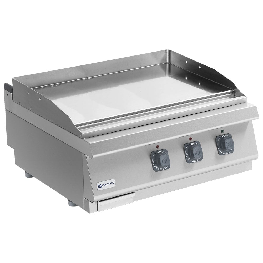 Electric griddle plate, tabletop model, smooth plate