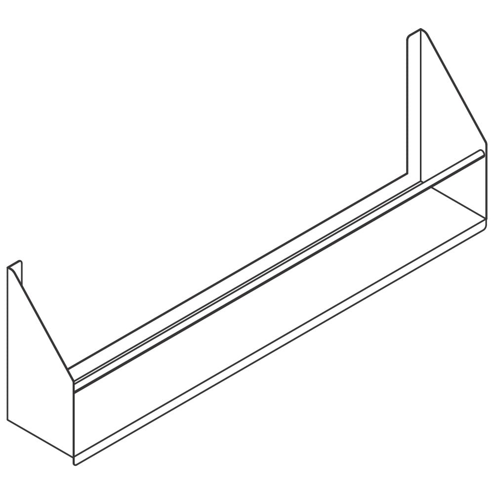 Bottle holder, single, 600 mm