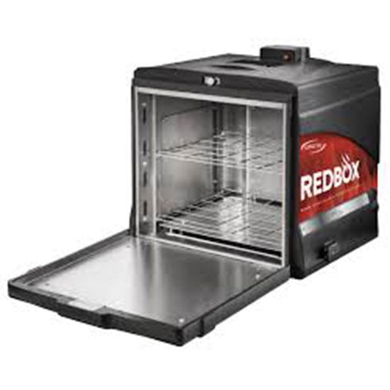 Insulated box Redbox with battery and car docking station for 10 pizzas each 33x33 cm