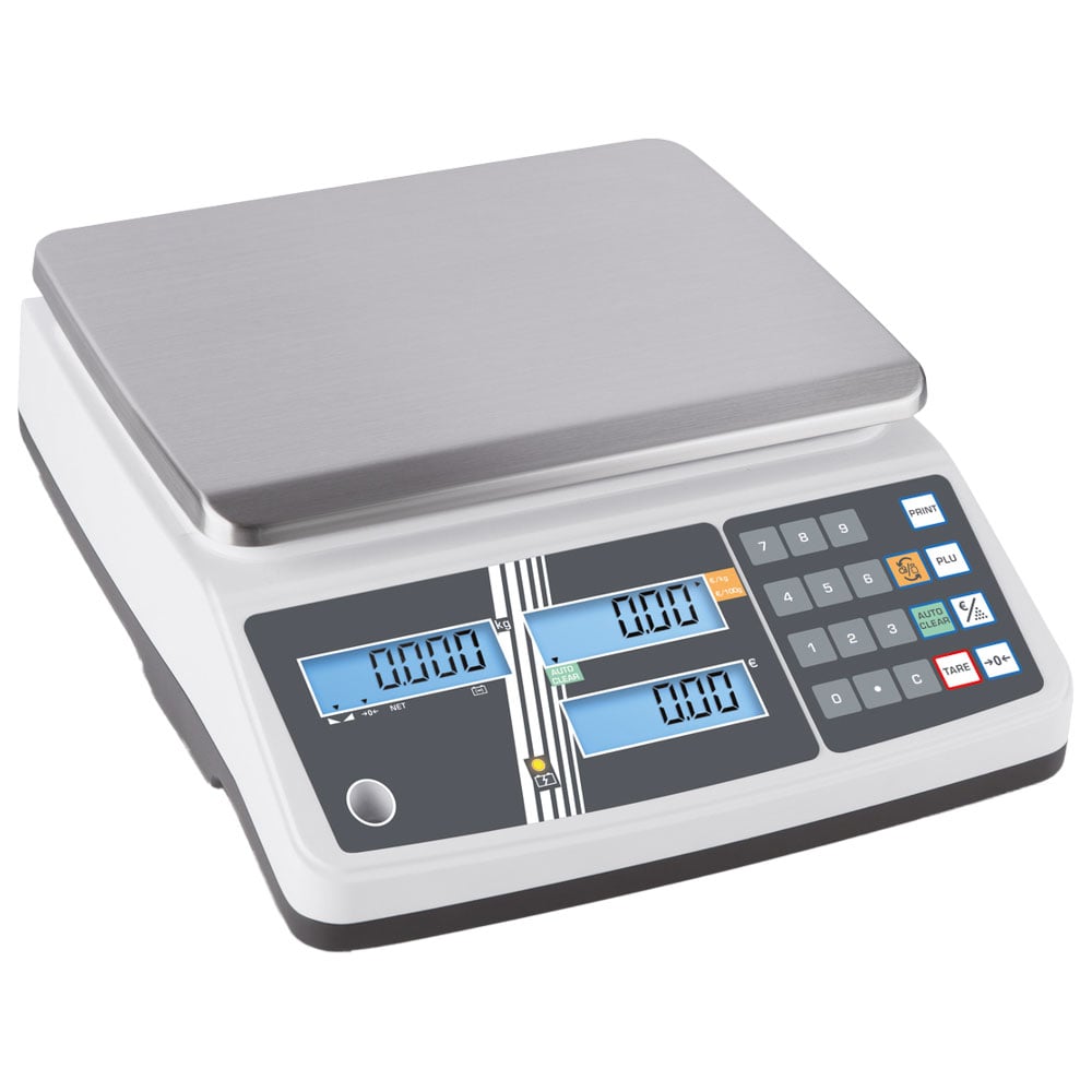 Portion scale with weighing range maximum 15 kg, readout 5 g