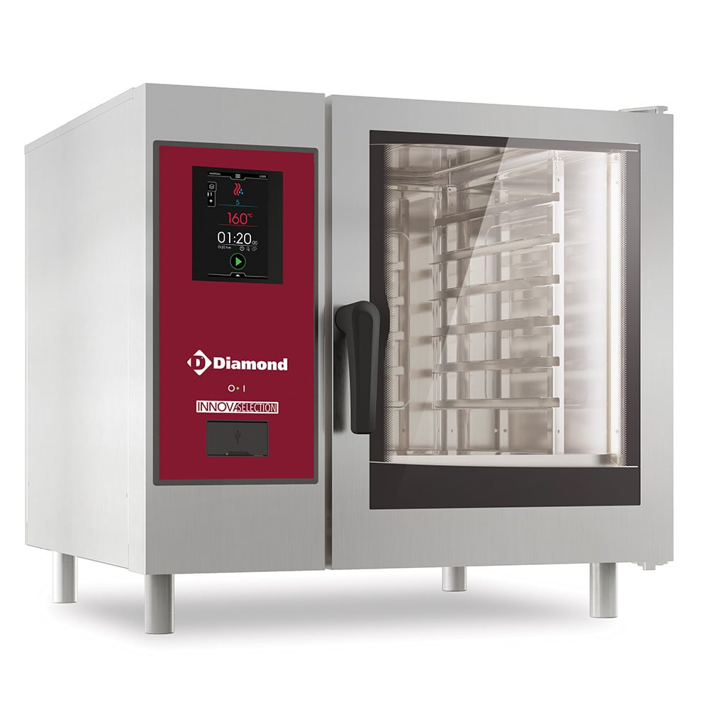 Electric oven  "TOUCH" direct steam and convection 6x GN 1/1 + Cleaning – A doua alegere