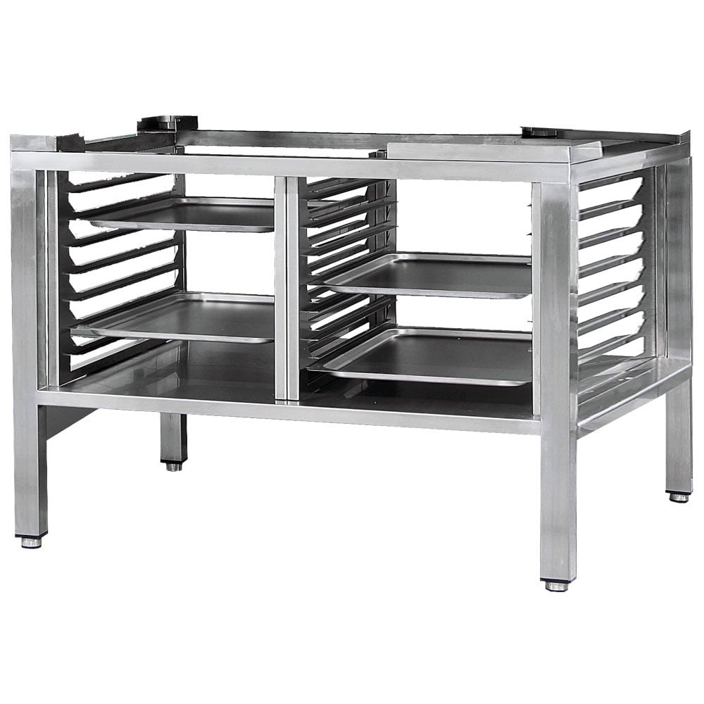 Support with guides for 6x GN 1/1 and 10x GN 1/1 VIRTUS gas convection ovens