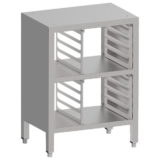 Support with guides for 6x GN 2/3 ovens