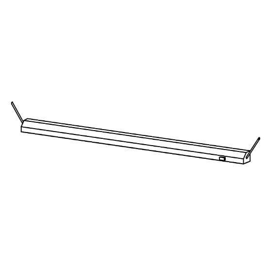 Lighting element for overshelf, 1200 mm