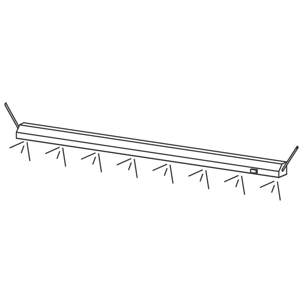 Heating element for overshelf, 1500 mm