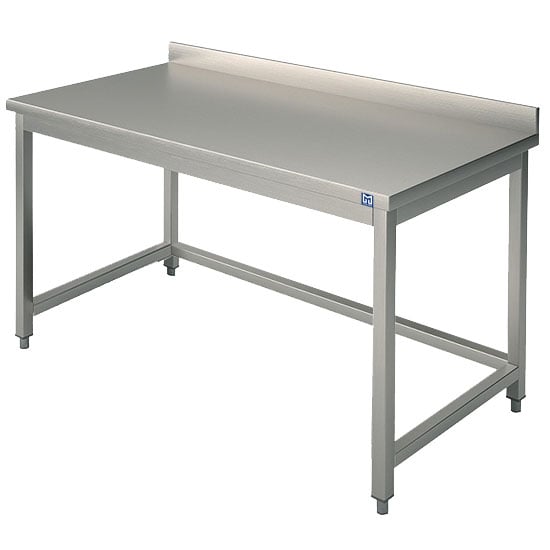 Work table without shelf, with upstand, 600x600 mm