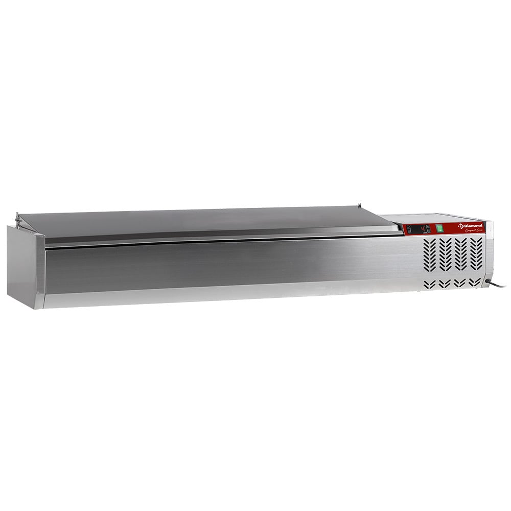 Topping shelf 7x GN 1/4 - 150 mm, with stainless steel lid – A doua alegere