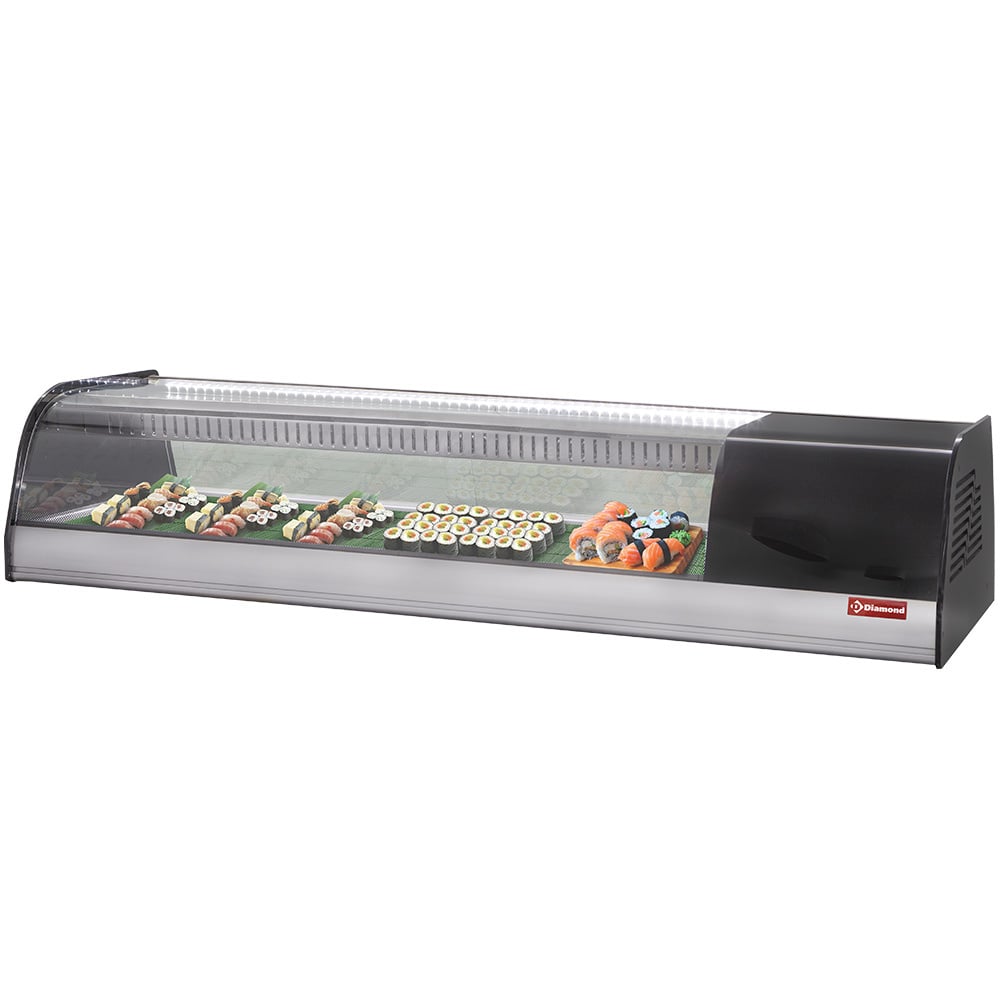 Refrigerated display for sushi, double perforated bottom (included) – A doua alegere (2)
