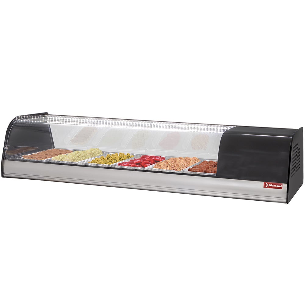 Refrigerated display for tapas, 6x GN 1/3 - 40 mm (included) – A doua alegere