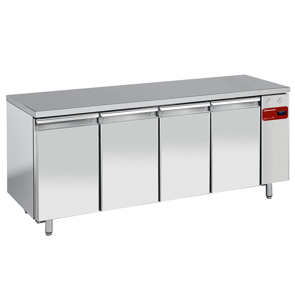 Wall freezing table, ventilated, 4 doors GN 1/1, 550 liters (without group) – Lichidare stoc